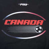 Men's Team Canada International Soccer Black  Game Day Double Knit Jacket - Pro Standard
