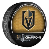 Unsigned Vegas Golden Knights Inglasco 2023 Stanley Cup Champions Hockey Puck - Made By Inglasco