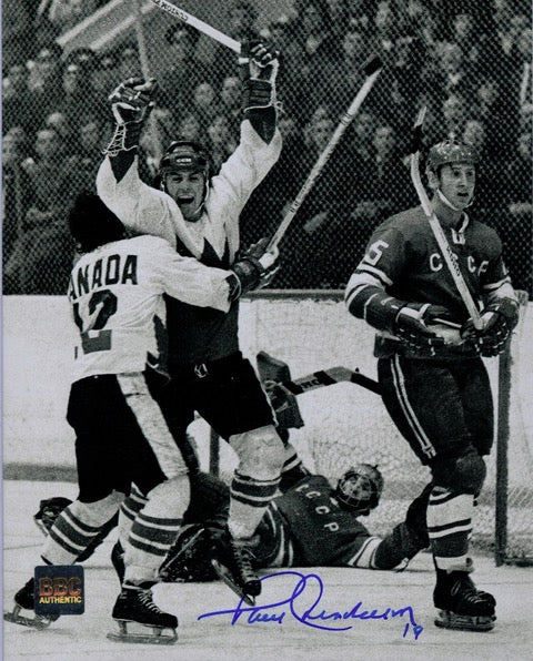 Paul Henderson Team Canada Autographed Signed IIHF Hockey 8x10 Photograph