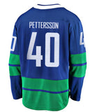 Men's Vancouver Canucks Elias Pettersson Fanatics Blue 3rd Alternate - Breakaway Player Jersey