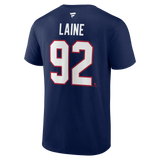 Men's Montreal Canadiens Patrik Laine Fanatics Branded Navy Authentic Stack – Name & Number T-Shirt