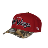 Men's Detroit Red Wings Script NHL New Era 9Forty A-Frame Snapback Hat - Red/RealTree