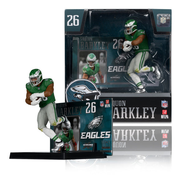 Saquon Barkley Philadelphia Eagles NFL 7in Posed Figure McFarlane's Sportspicks - Kelly Green Jersey