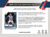 2022/23 Topps UEFA Club Competitions Soccer Hobby Box 24 Packs per Box, 8 Cards per Pack