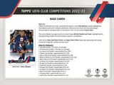2022/23 Topps UEFA Club Competitions Soccer Hobby Box 24 Packs per Box, 8 Cards per Pack