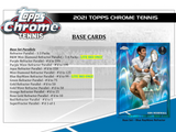 2021 Topps Chrome Tennis Hobby LITE Box 16 Packs per Box, 4 Cards per Pack