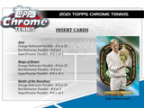 2021 Topps Chrome Tennis Hobby LITE Box 16 Packs per Box, 4 Cards per Pack