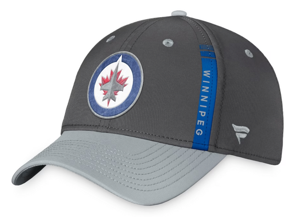 Winnipeg Jets Fanatics Branded Authentic Pro Home Ice Flex Hat - Charcoal/Gray