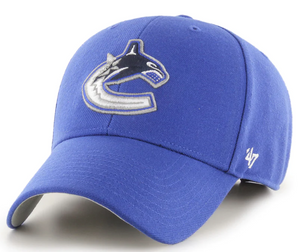 Vancouver Canucks '47 NHL MVP Structured Adjustable Strap One Size Fits Most Royal Hat Cap