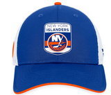 Men's New York Islanders Fanatics Branded Royal 2023 NHL Draft On Stage Trucker Adjustable Hat