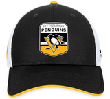 Men's Pittsburgh Penguins Fanatics Branded Black 2023 NHL Draft On Stage Trucker Adjustable Hat