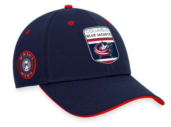 Men's Columbus Blue Jackets Fanatics Branded Navy 2023 NHL Draft Flex Hat