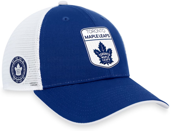 Men's Toronto  Maple Leafs Fanatics Branded Royal 2023 NHL Draft On Stage Trucker Adjustable Hat