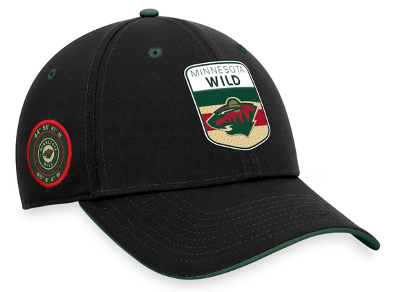 Men's Minnesota Wild Fanatics Branded Black 2023 NHL Draft Flex Hat