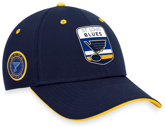 Men's St Louis Blues Fanatics Branded Navy 2023 NHL Draft Authentic Pro Flex Hat