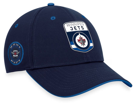 Men's Winnipeg JetsFanatics Branded Navy 2023 NHL Draft Authentic Pro Flex Hat