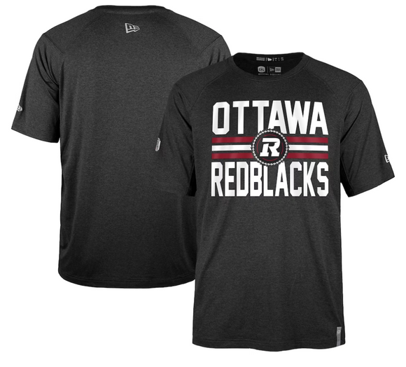 Ottawa Redblacks New Era Sideline Varsity Performance T-Shirt - Black