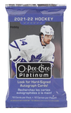 2021/22 Upper Deck O-Pee-Chee Platinum Hockey Hobby Box 12 Packs Per Box, 12 Cards Per Pack