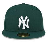 Men's New York Yankees New Era Green White Logo 59FIFTY Fitted Hat