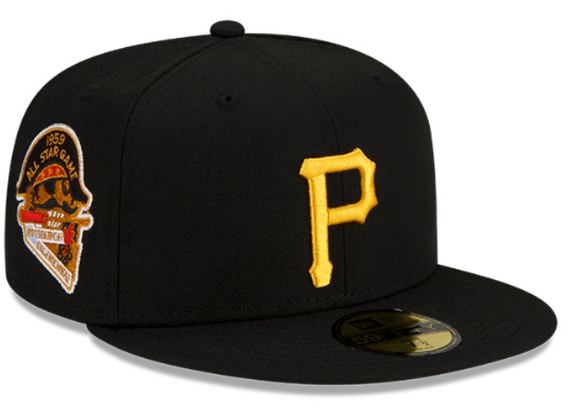 Pittsburgh Pirates New Era 1959 All Star Game Team Color 59FIFTY Fitted Hat - Black