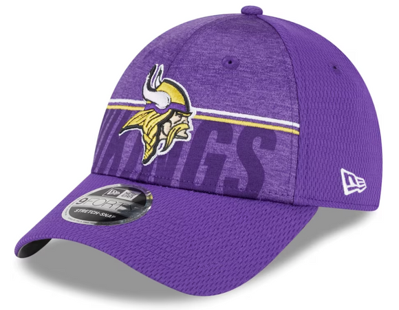 Minnesota Vikings New Era 2023 NFL Training Camp Primary Logo 9FORTY Adjustable Hat - Purple
