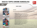 2022/23 Topps Chrome Bundesliga Soccer Hobby Box 20 Packs per Box, 4 Cards per Pack