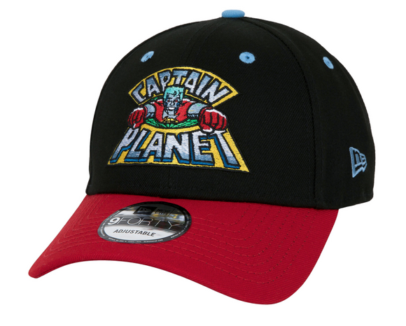 Captain Planet Marvel Comics New Era 9Forty Adjustable Snapback Hat - Black