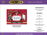 2021/22 Upper Deck Stature Hockey Hobby Box 1 Pack Per Box, 8 Cards Per Pack