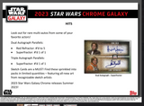 2023 Topps Star Wars Chrome Galaxy Hobby Box 18 Packs per Box, 4 Cards per Pack