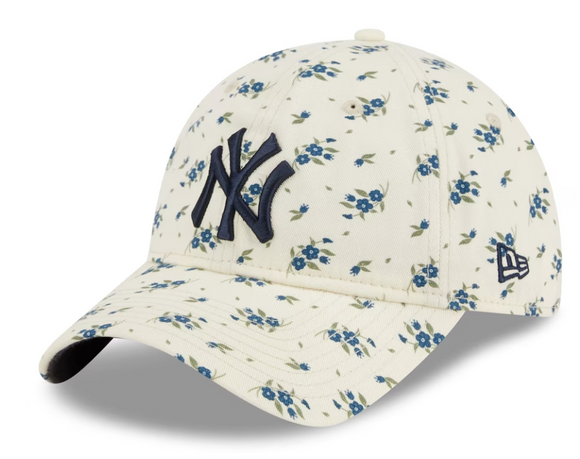 New York Yankees New Era Women's Bloom 9TWENTY Adjustable Hat - Cream
