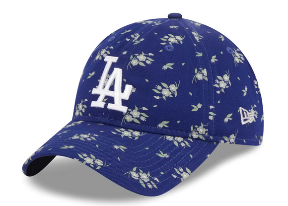 Los Angeles Dodgers New Era Women's Bloom 9TWENTY Adjustable Hat - Navy