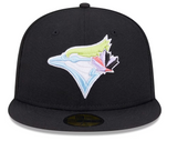 Men's Toronto Blue Jays New Era Black Multi-Color Pack 59FIFTY Fitted Hat