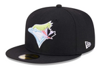 Men's Toronto Blue Jays New Era Black Multi-Color Pack 59FIFTY Fitted Hat
