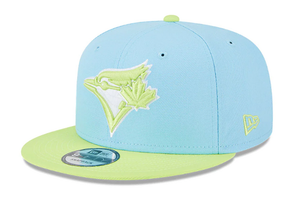Men's Toronto Blue Jays MLB New Era 9Fifty Colour Pack Snapback Hat Cap - Light Blue/Lime