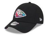 Men's Kansas City Chiefs New Era Black 2023 NFL Crucial Catch 9FORTY Adjustable Hat
