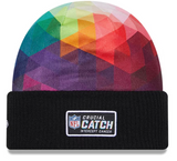 Men's Philadelphia Eagles New Era Black 2023 NFL Crucial Catch Cuffed Knit Hat