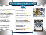 2023 Bowman Chrome Baseball Hobby Box 2 Mini Boxes Per Display, 6 Packs Per Mini Box, 5 Cards Per Pack