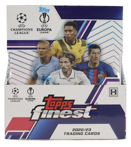 2022/23 Topps Finest UEFA Club Competitions Soccer Hobby Box 6 Packs Per Mini Box, 5 Cards Per Pack
