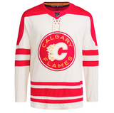 Men's Calgary Flames adidas Cream 2023 NHL Heritage Classic Primegreen Authentic Jersey
