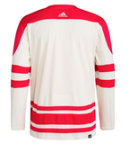 Men's Calgary Flames adidas Cream 2023 NHL Heritage Classic Primegreen Authentic Jersey