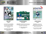 2022/23 Upper Deck Allure Hockey Hobby Box 9 Packs Per Box, 8 Cards Per Pack