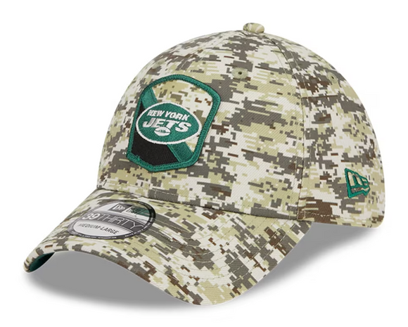 New York Jets New Era 2023 Salute To Service 39THIRTY Flex Hat - Camo