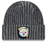 Pittsburgh Steelers New Era 2023 Salute To Service Cuffed Knit Hat - Black