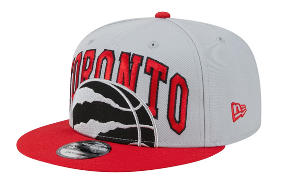Men's New Era Red/Gray Toronto Raptors Tip-Off 9FIFTY Snapback Hat