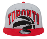 Men's New Era Red/Gray Toronto Raptors Tip-Off 9FIFTY Snapback Hat