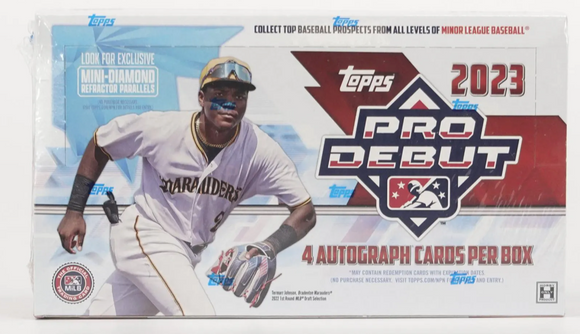 2023 Topps Pro Debut Baseball Hobby Box 24 Packs per Box, 8 Cards per Pack