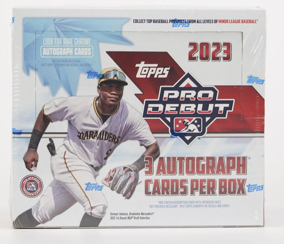 2023 Topps Pro Debut Baseball Hobby Jumbo Box 6 Packs per Box, 24 Cards per Pack