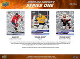 2023/24 Upper Deck Series 1 Hockey Tin 8 Packs + 1 Exclusive Dazzlers 3-Card Pack per Tin, 12 Cards per Pack