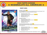 2023 Topps McDonald's All American Chrome Basketball Hobby Box 20 Packs per Box, 4 Cards per Pack