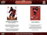 2023 Upper Deck Team Canada Juniors Hockey Hobby Box 15 Packs per Box 6 Cards per Pack